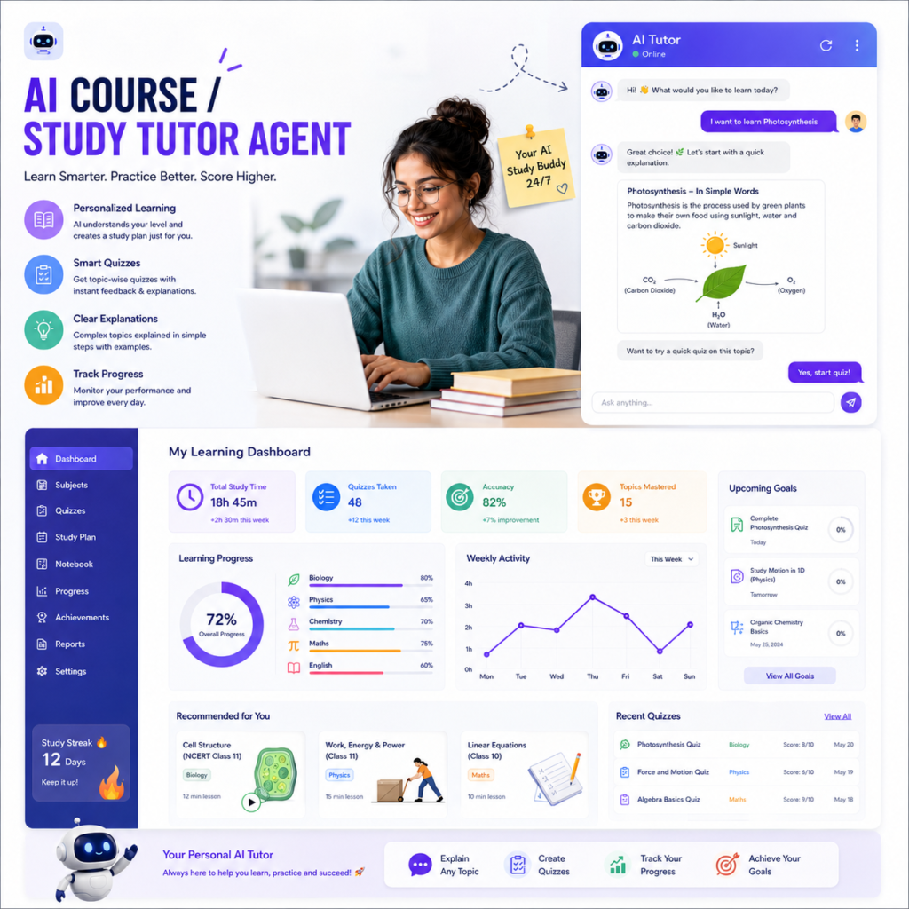 Best ai agent for course study